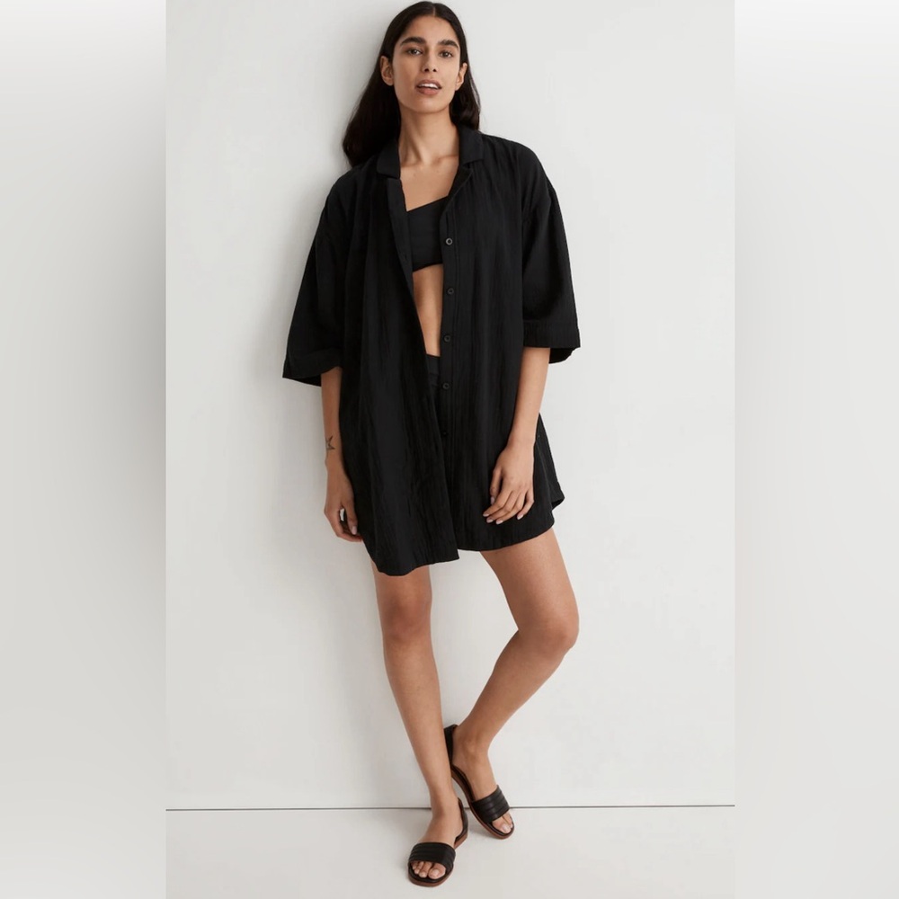 Madewell Black Swim Coverup